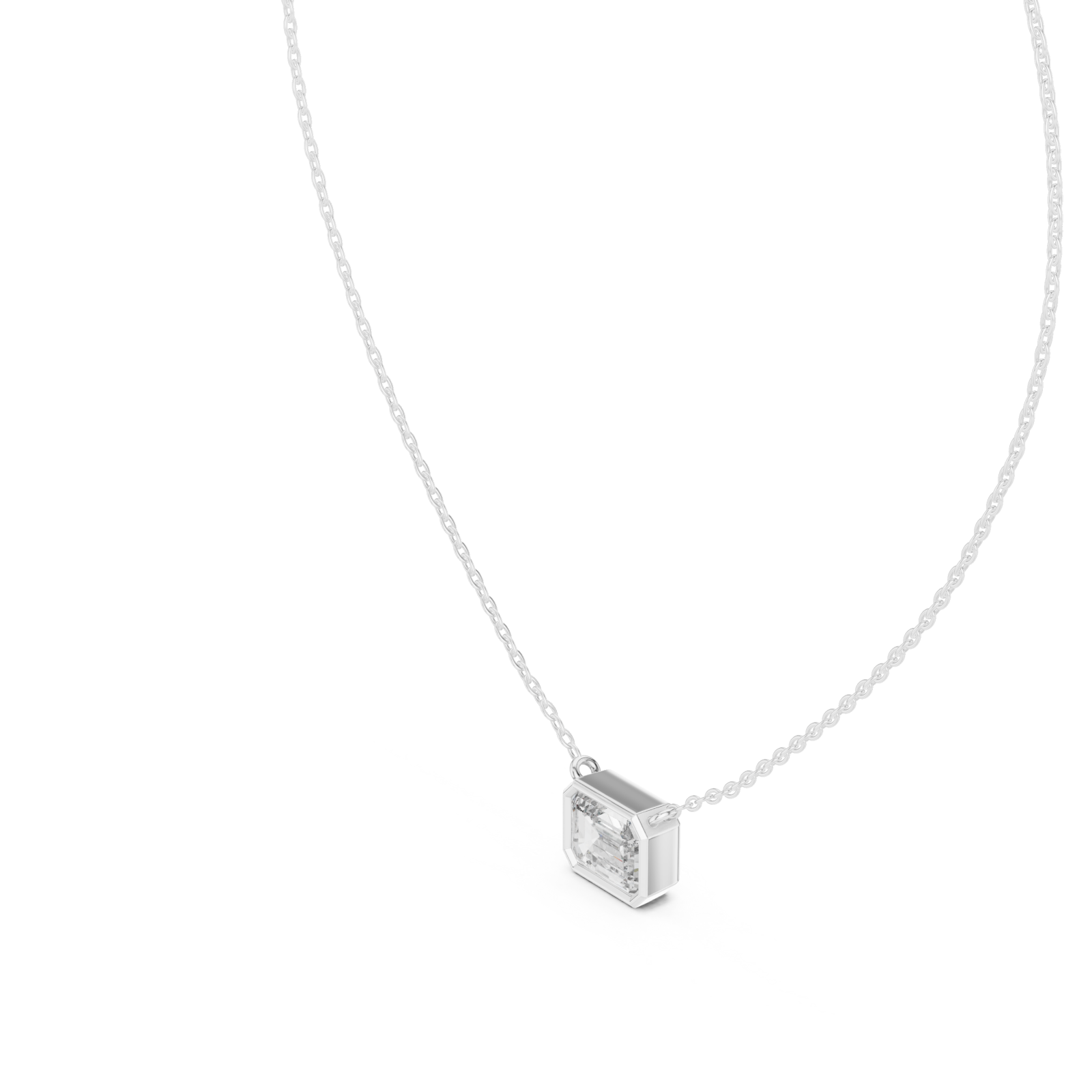  White Gold Pure Horizon Chic Pendant Right View