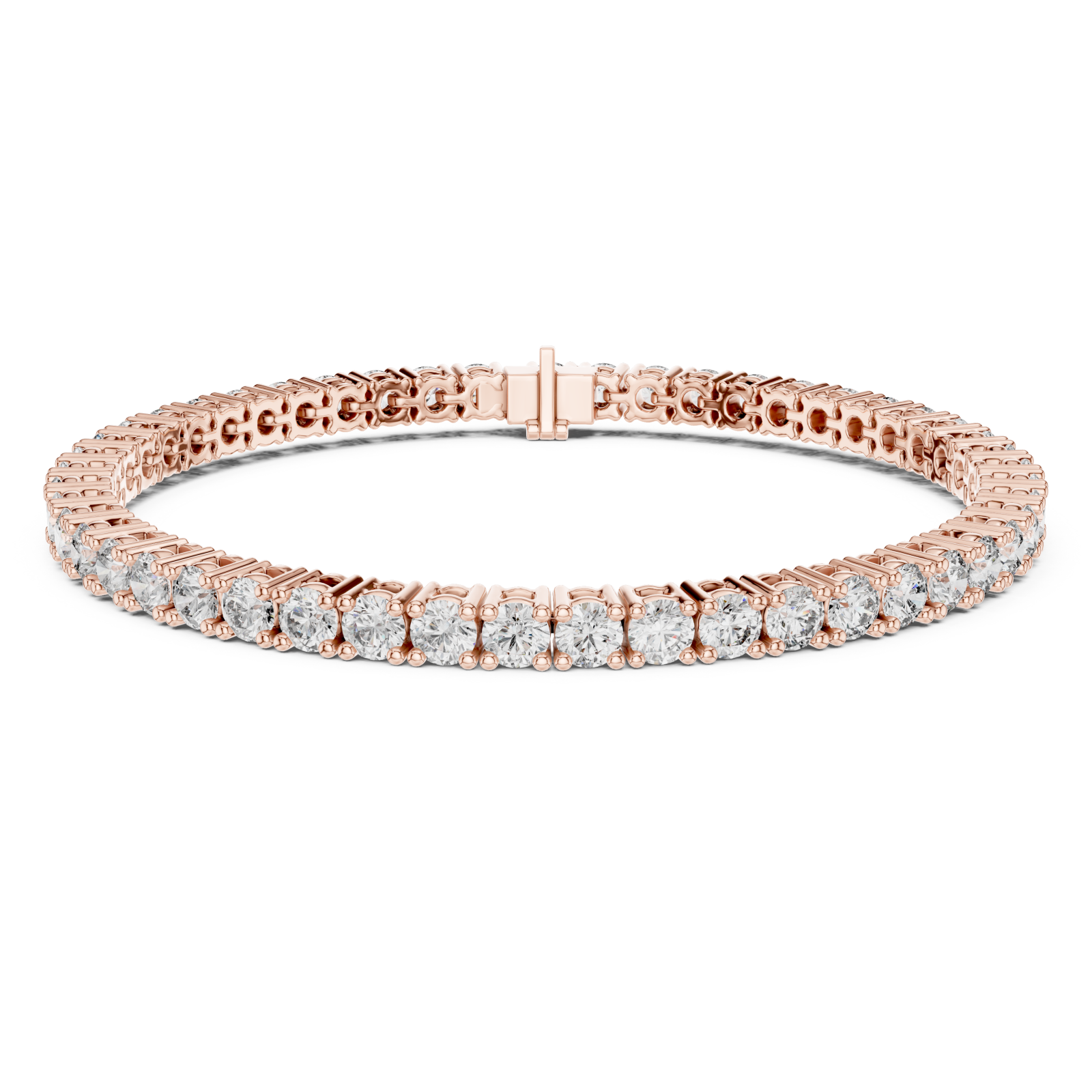  Rose Gold Aurora Embrace Tennis Bracelet Right View