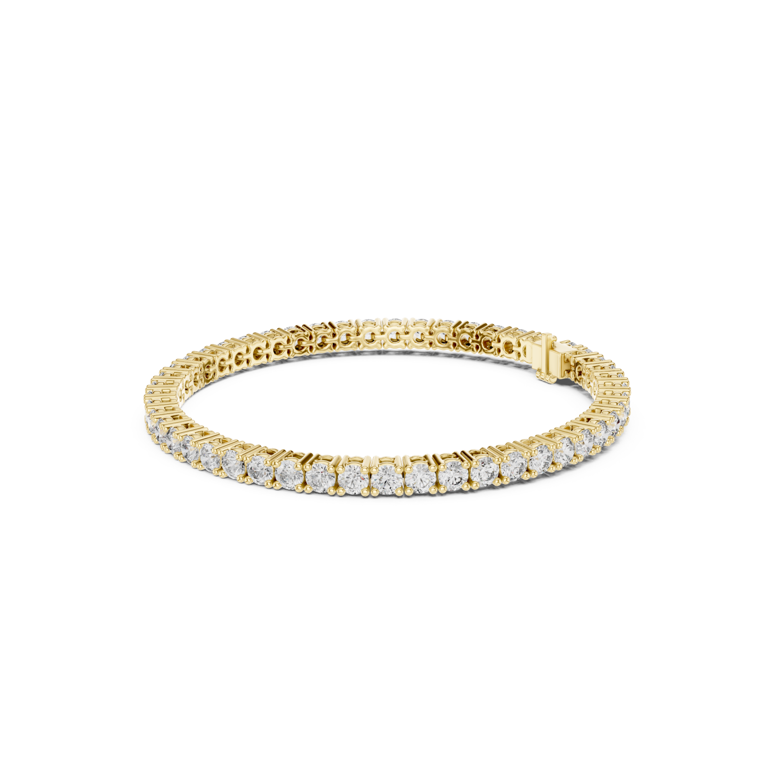  Gold Aurora Embrace Tennis Bracelet Left View