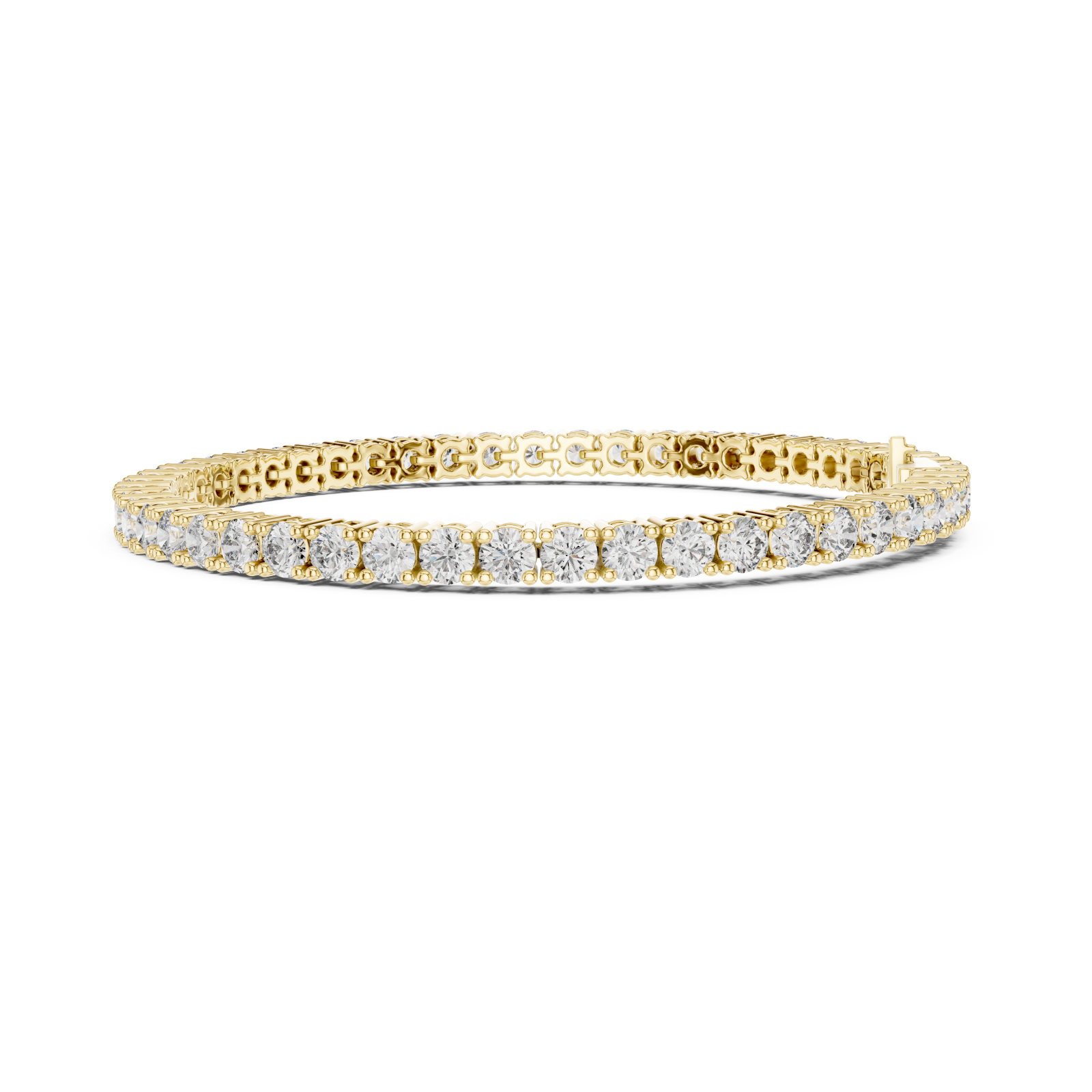  Gold Aurora Embrace Tennis Bracelet Side View