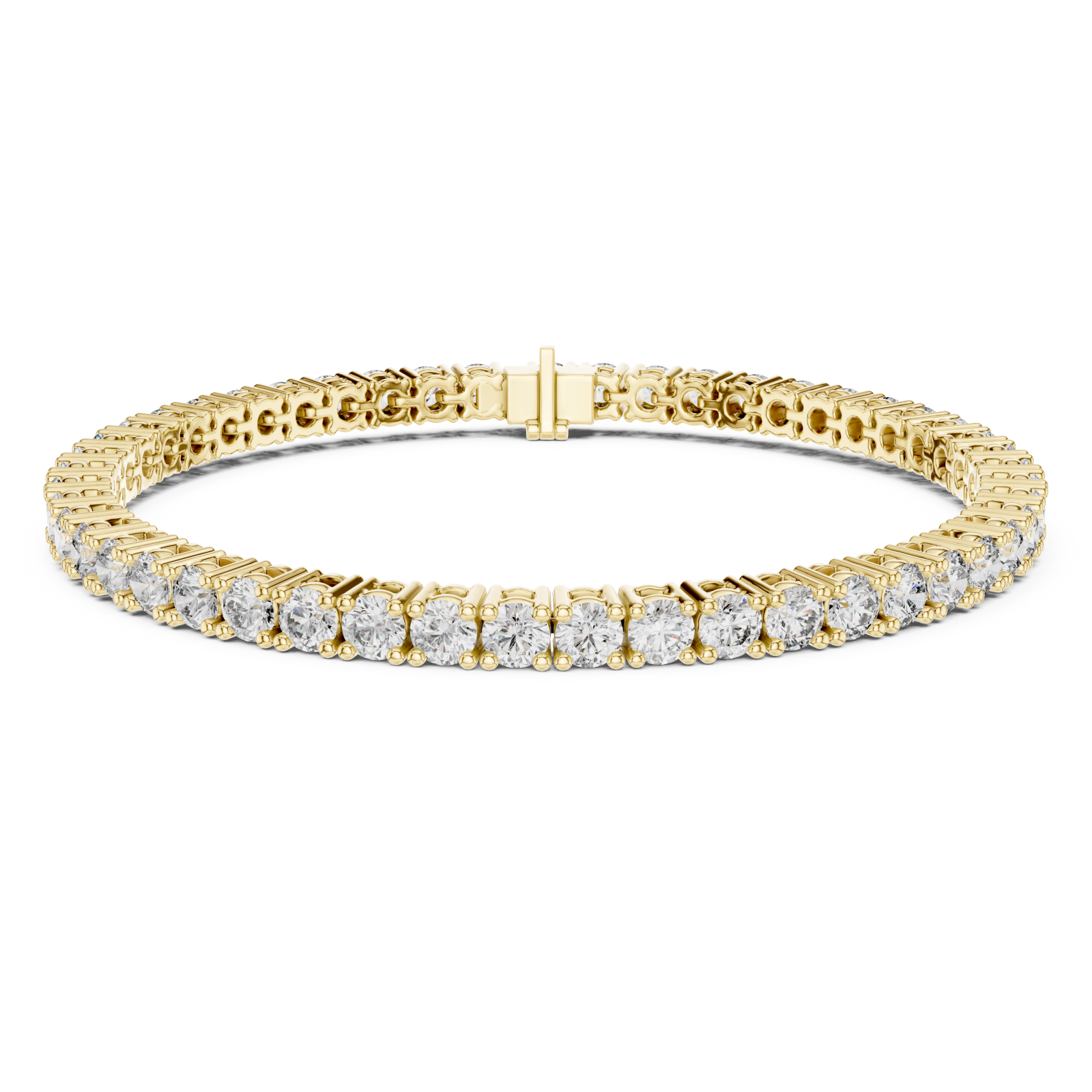 Gold Aurora Embrace Tennis Bracelet Right View
