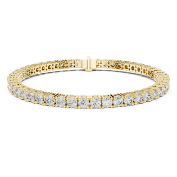 Gold Aurora Embrace Tennis Bracelet Right View