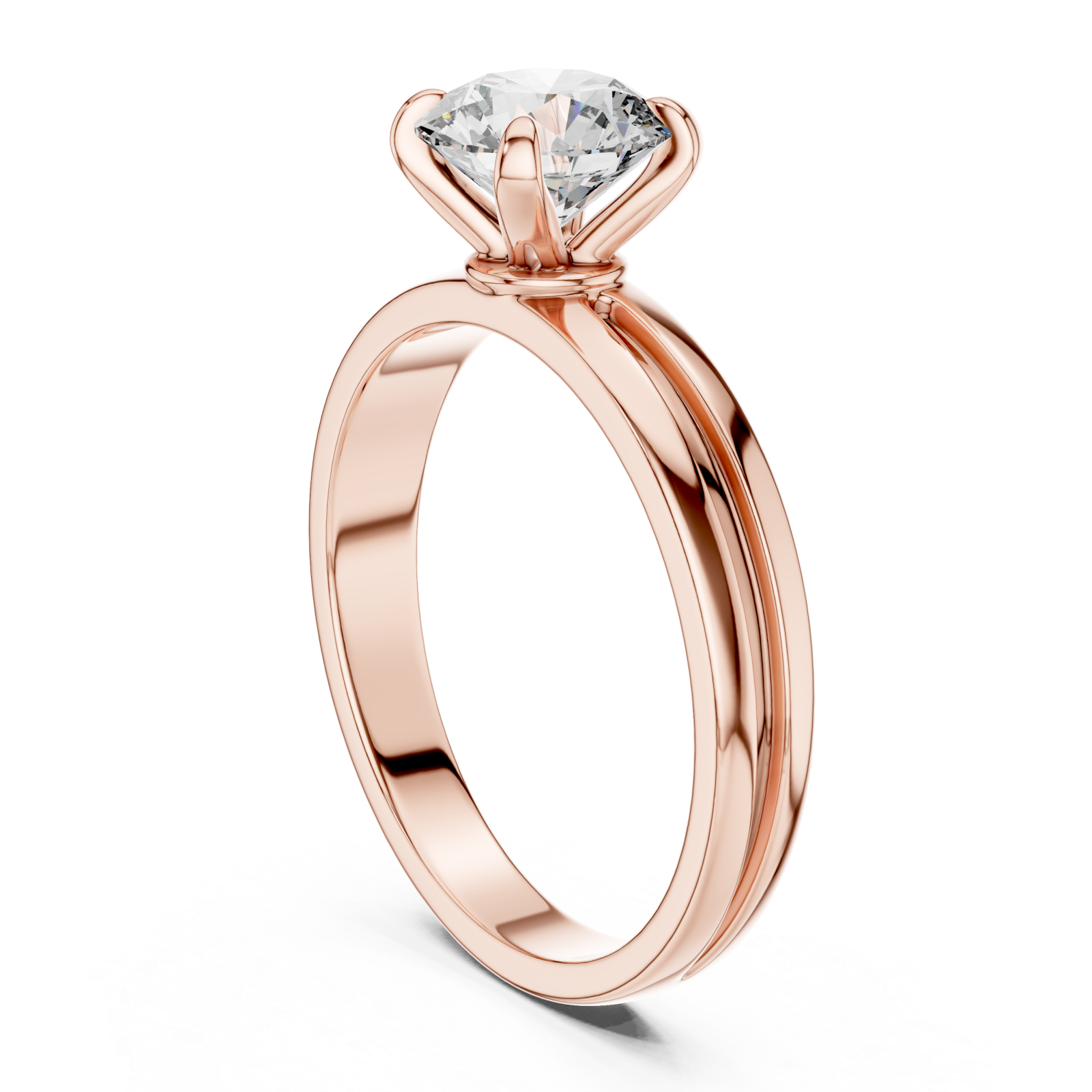  Rose Gold Celestial Embrace Statement Ring Left View