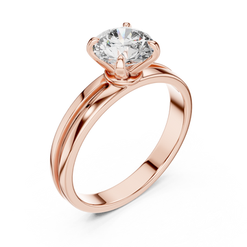  Rose Gold Celestial Embrace Statement Ring Right View