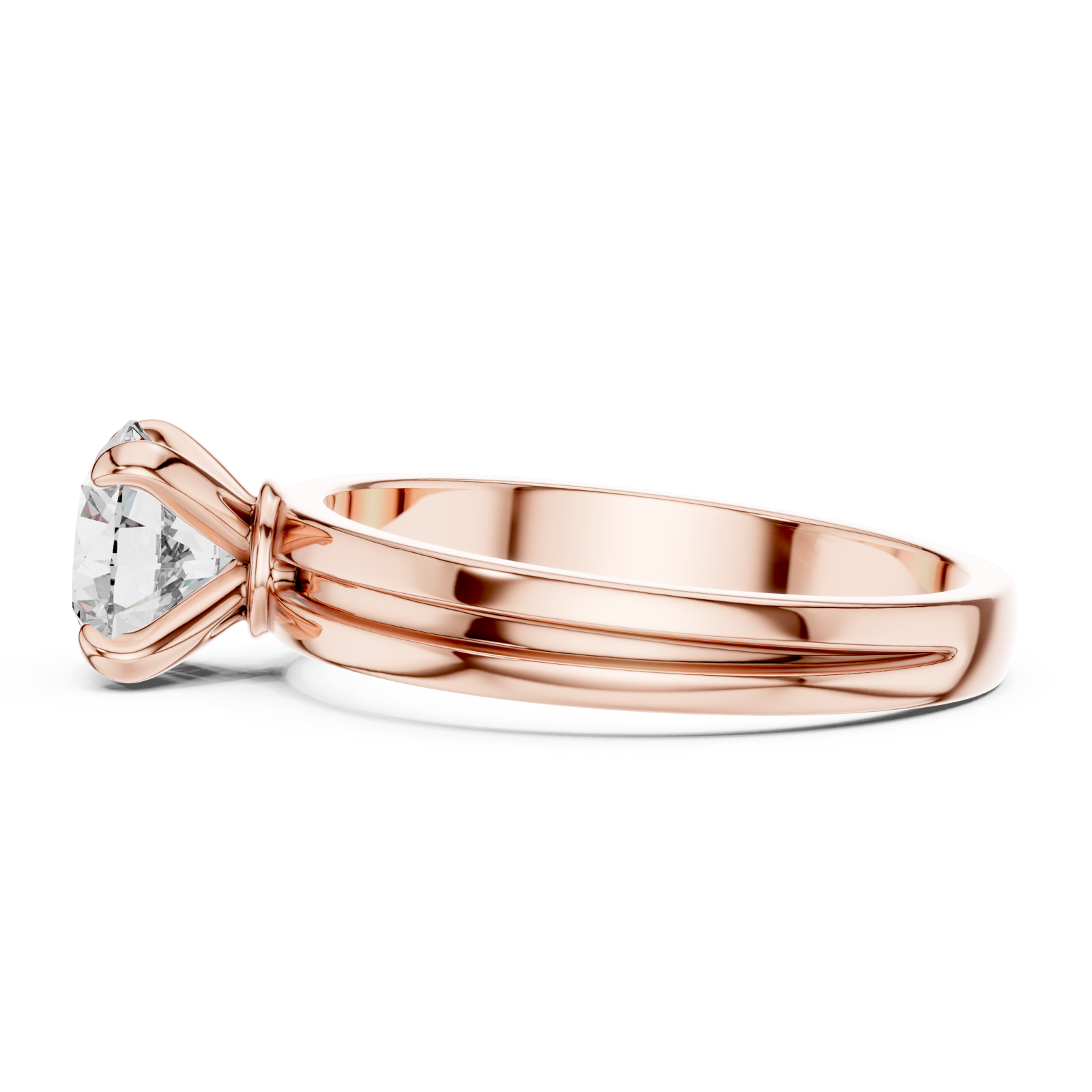  Rose Gold Celestial Embrace Statement Ring Side View