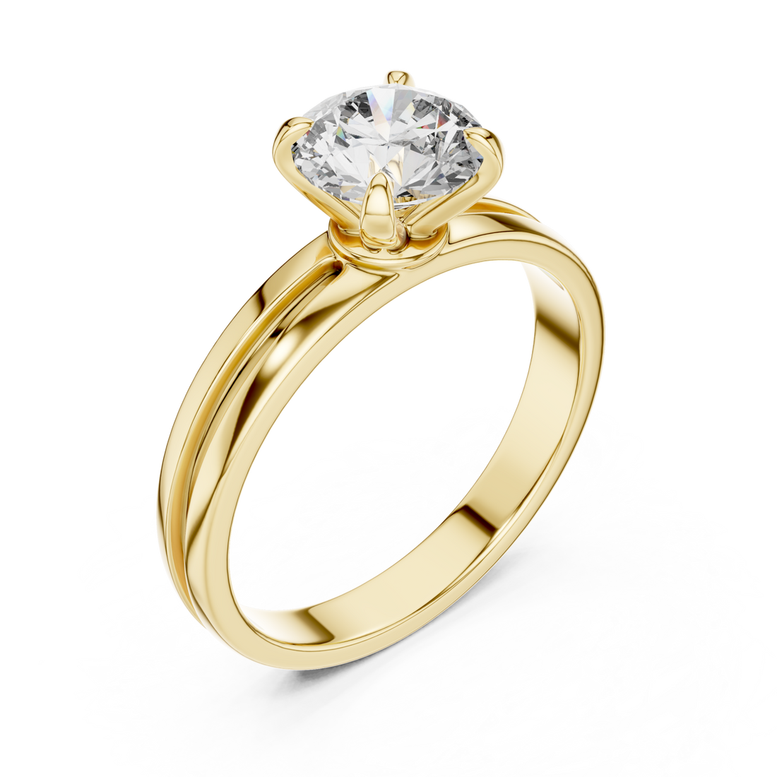 Gold Celestial Embrace Statement Ring Right View