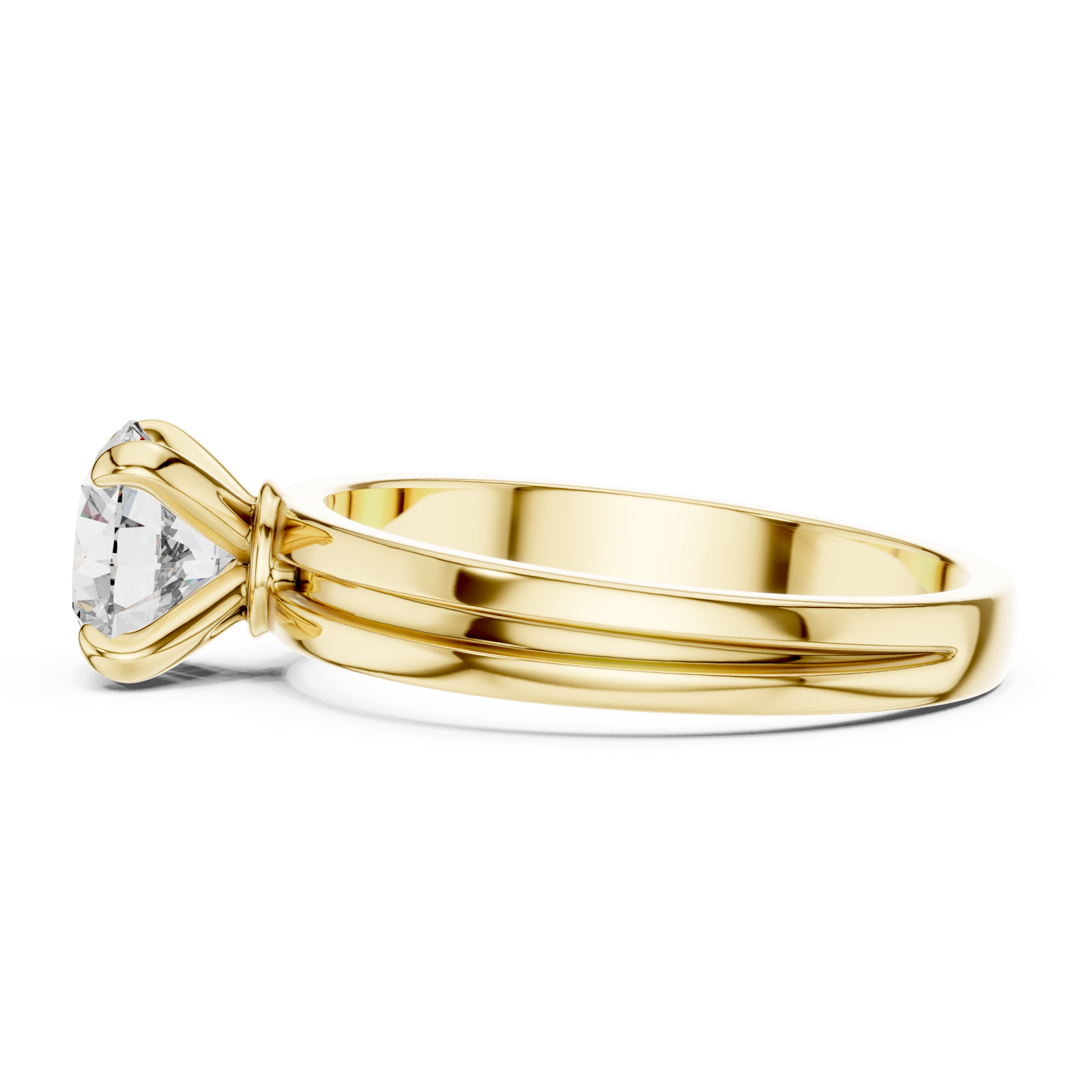  Gold Celestial Embrace Statement Ring Side View