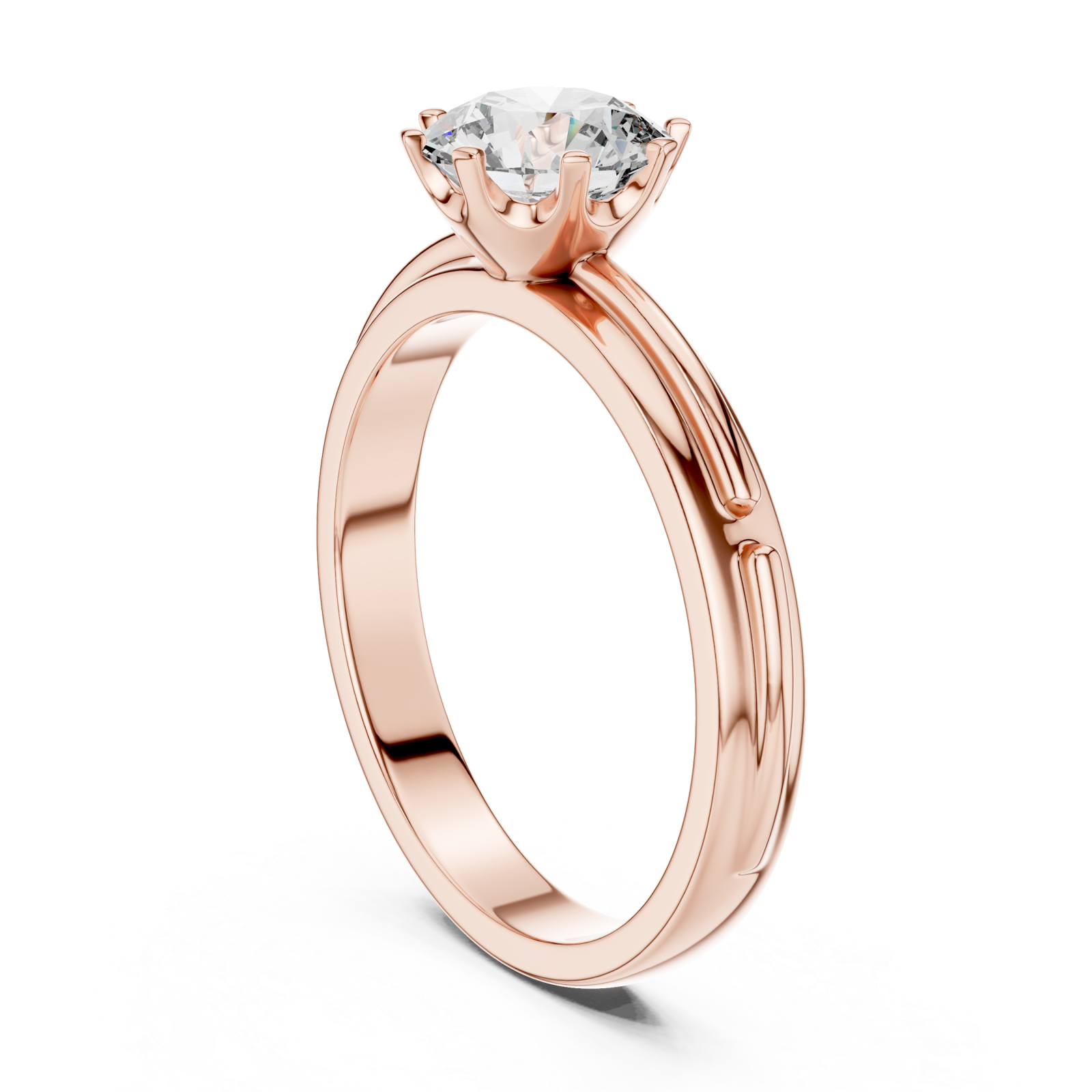  Rose Gold Vintage Harmony Luxe Statement Ring Left View