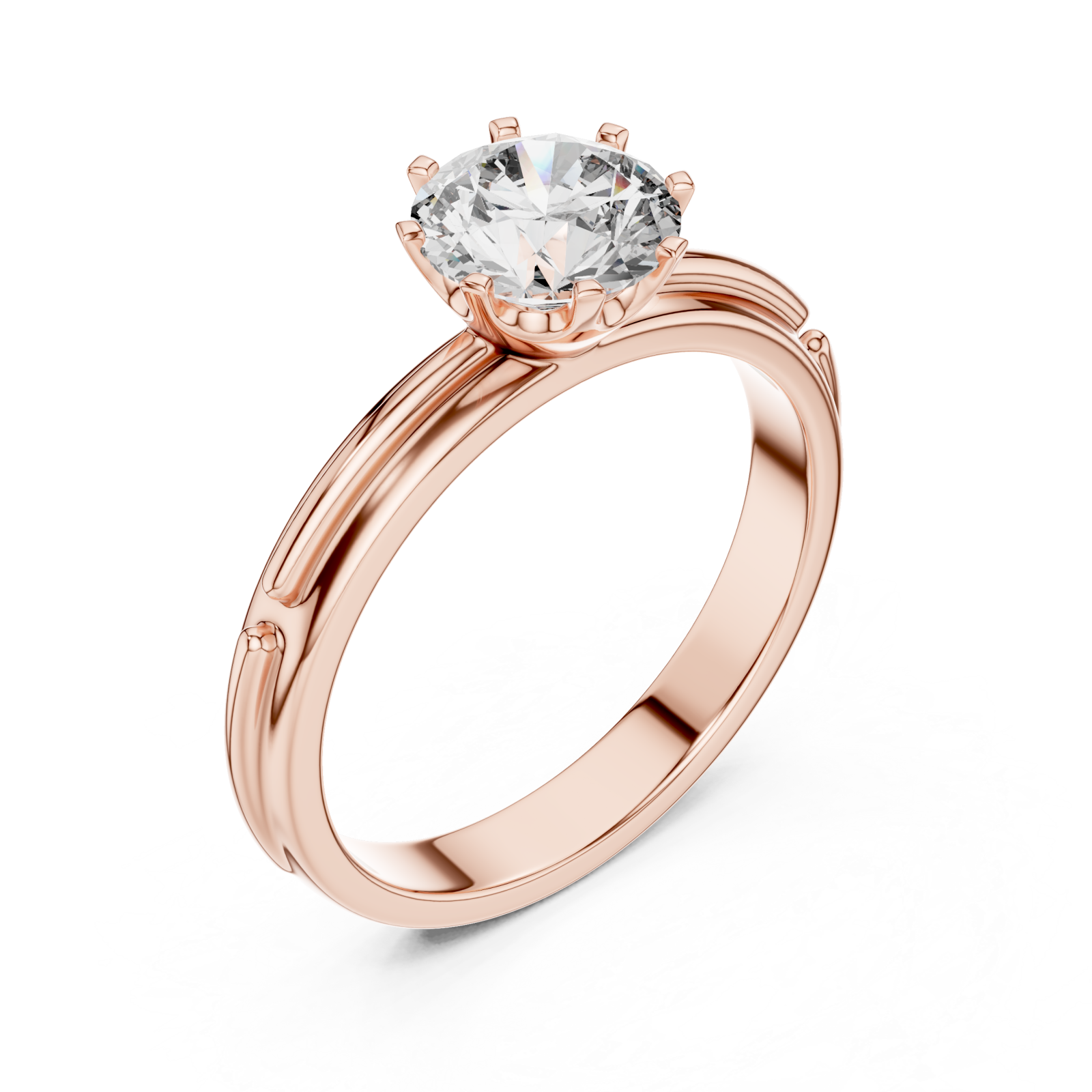  Rose Gold Vintage Harmony Luxe Statement Ring Right View