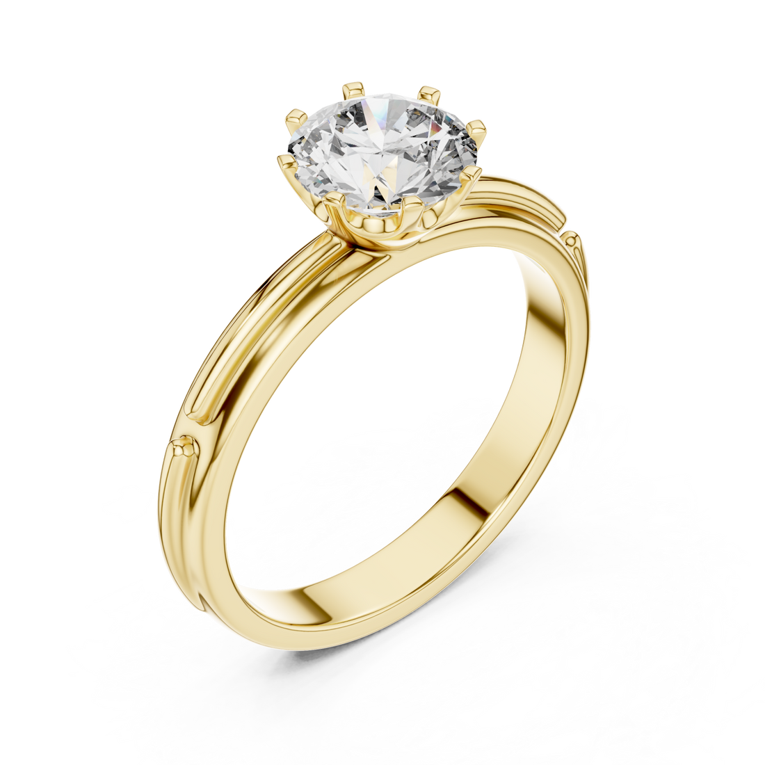 Gold Vintage Harmony Luxe Statement Ring Right View