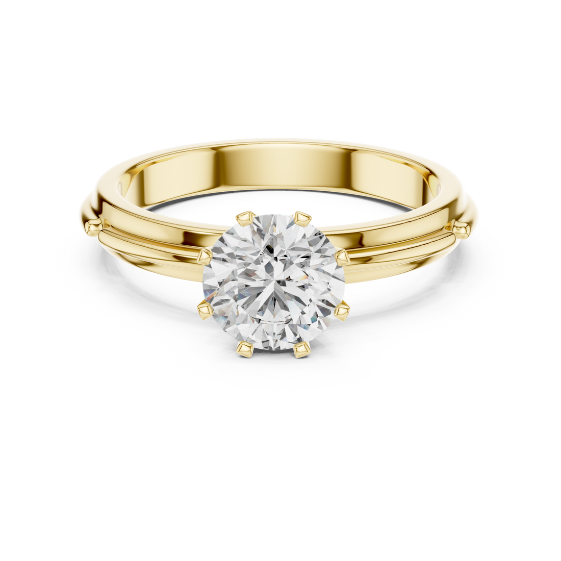 Gold Vintage Harmony Luxe Statement Ring Right View