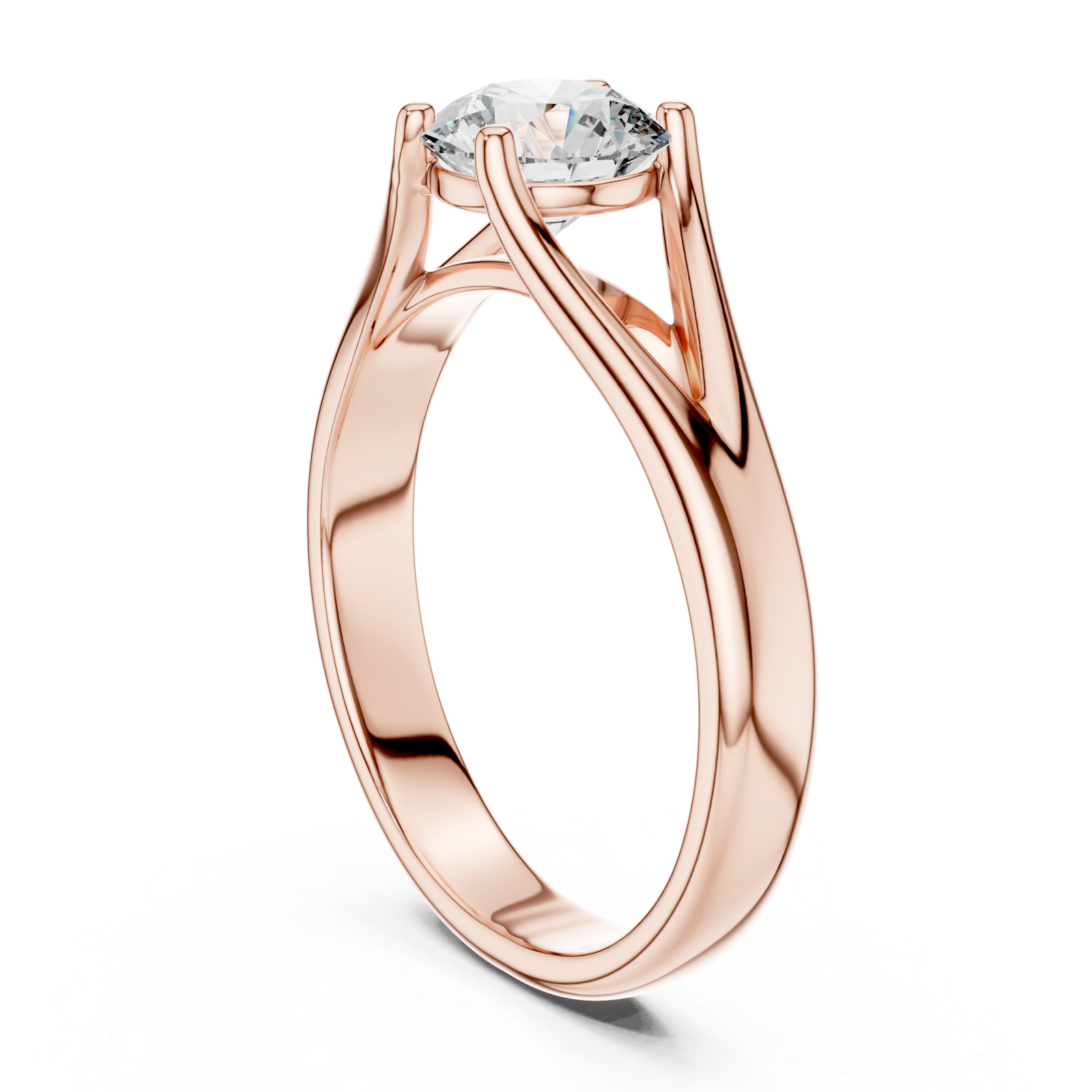  Rose Gold The Whispering Veil Band Left View