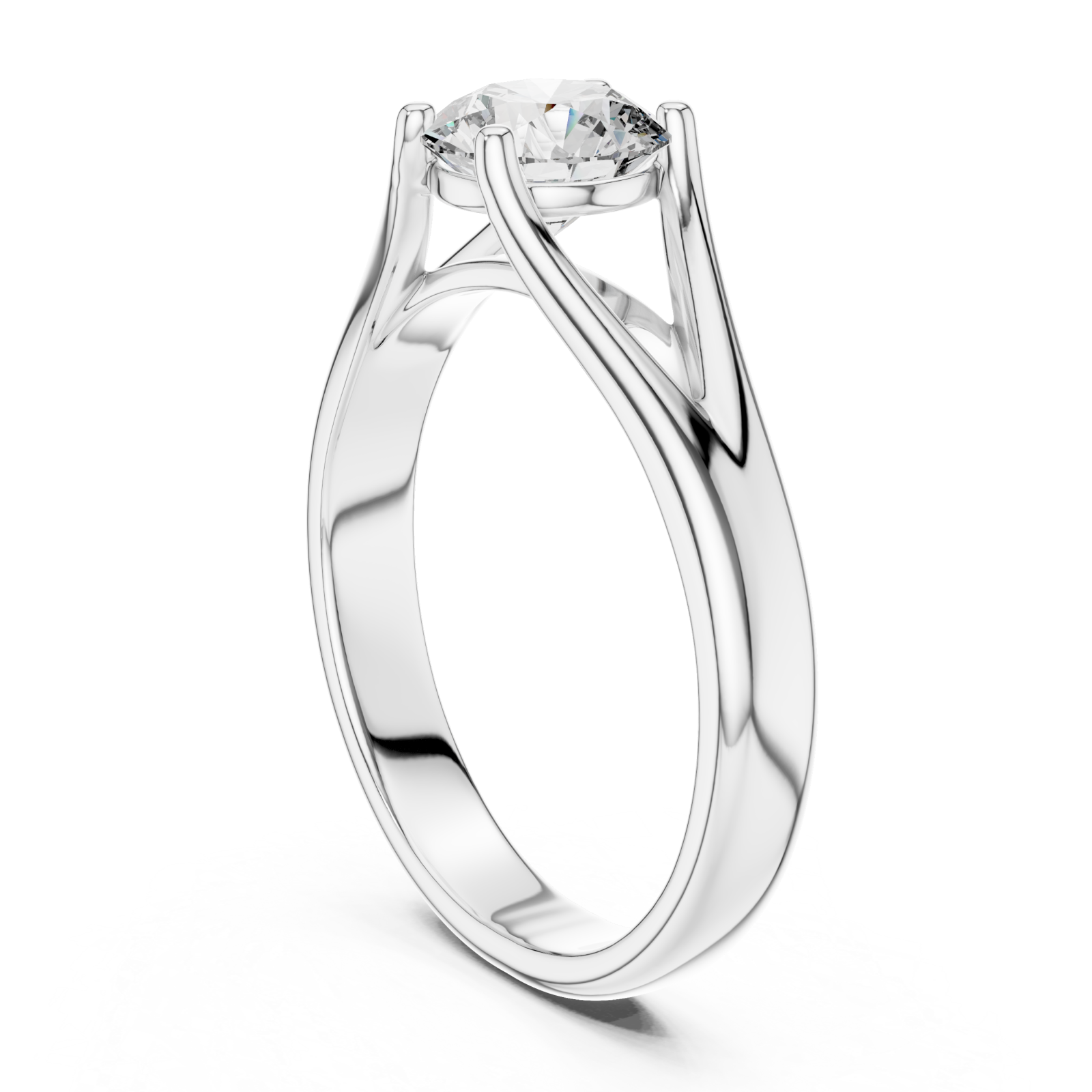  White Gold The Whispering Veil Band Left View