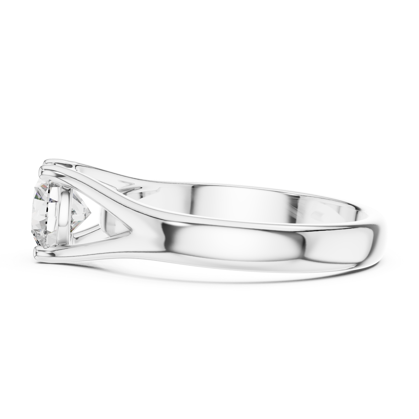  White Gold The Whispering Veil Band Side View