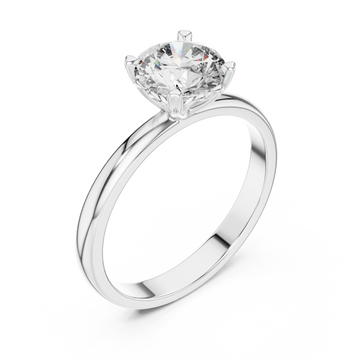  White Gold Celeste Whisper Modern Band Ring Right View