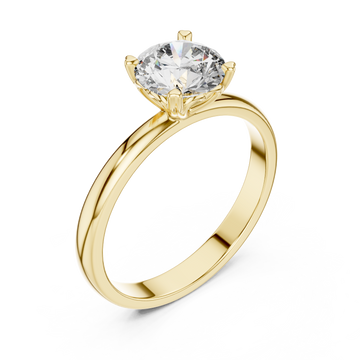 Gold Celeste Whisper Modern Band Ring Right View
