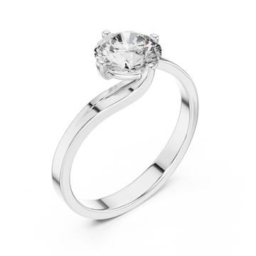  White Gold Celestial Whisper Embrace Ring Right View