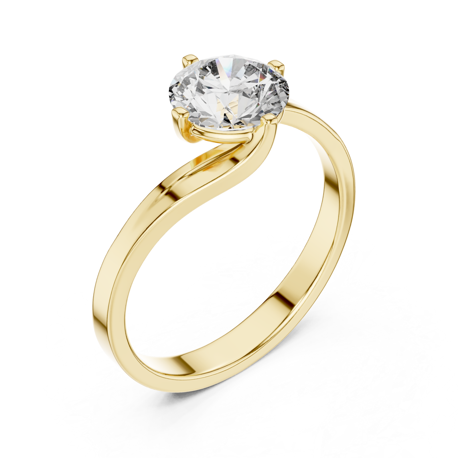 Gold Celestial Whisper Embrace Ring Right View