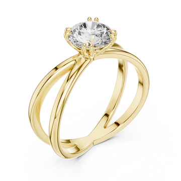 Gold Cascading Lines Luxe Band Right View