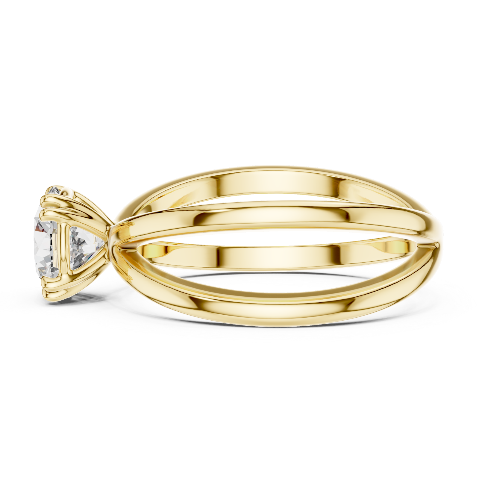  Gold Cascading Lines Luxe Band Side View