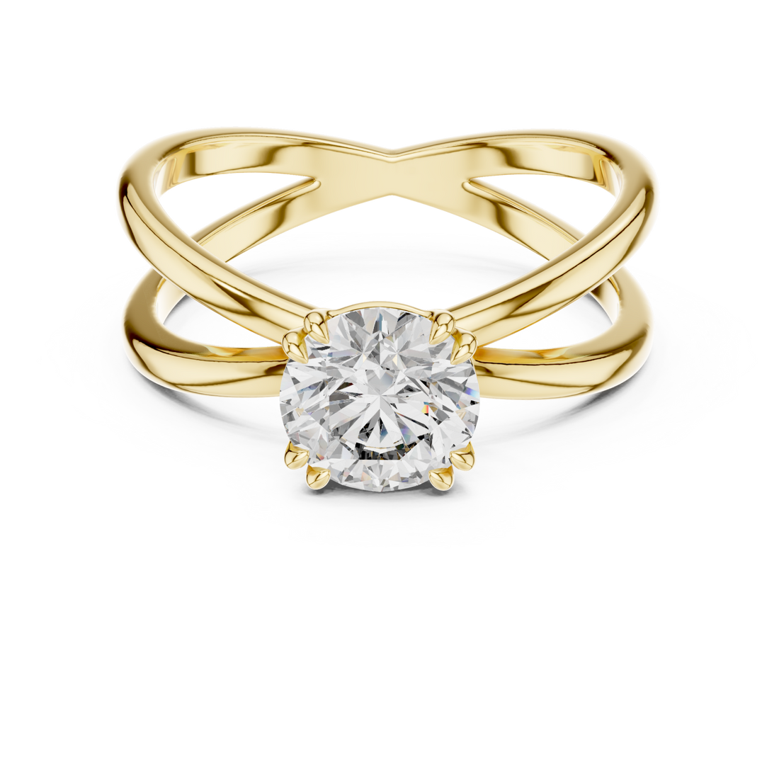 Gold Cascading Lines Luxe Band Right View