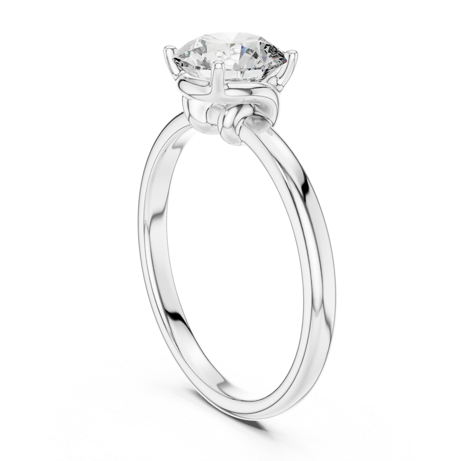  White Gold Pure Grace Adorned Circle Ensemble Left View