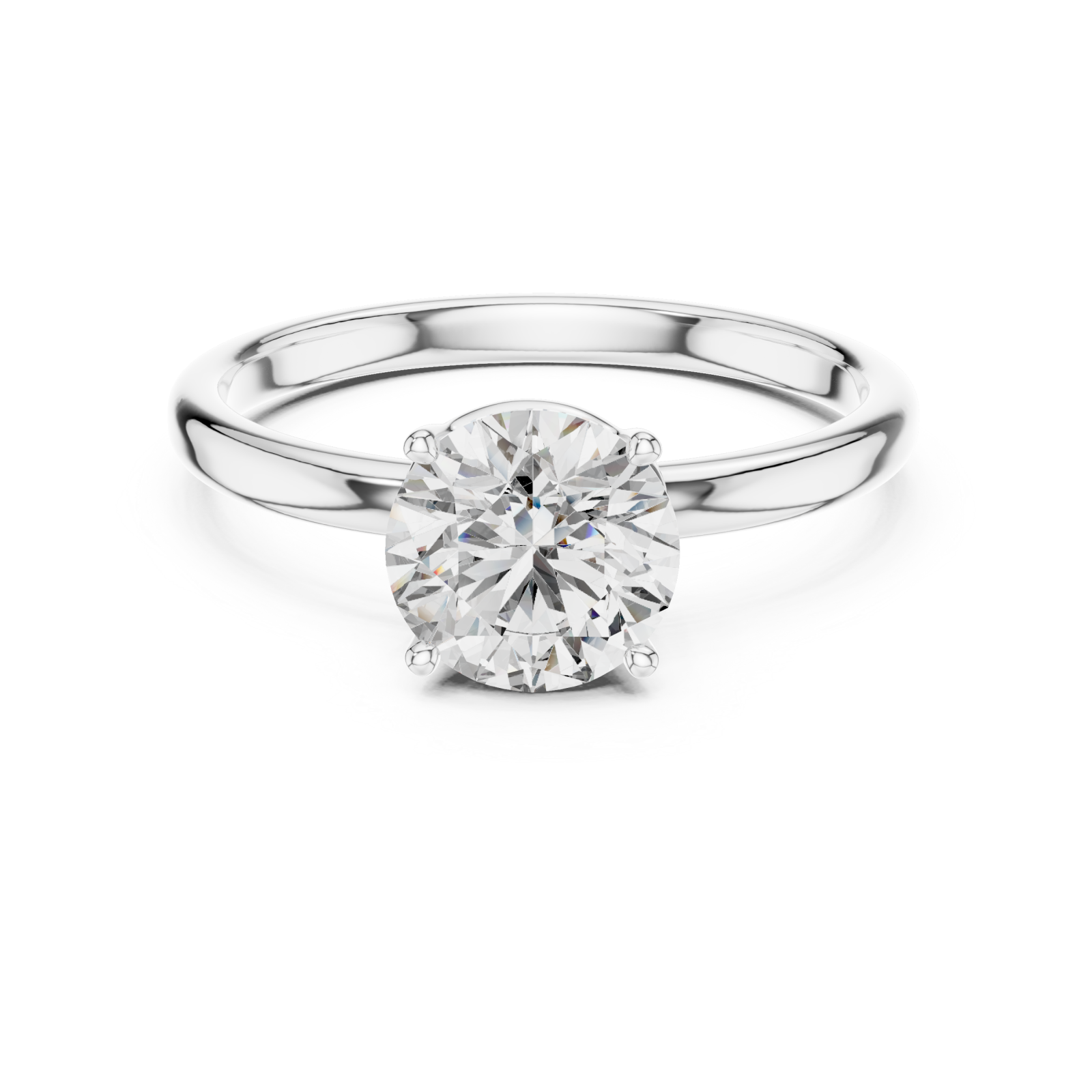  White Gold Pure Grace Adorned Circle Ensemble Front View
