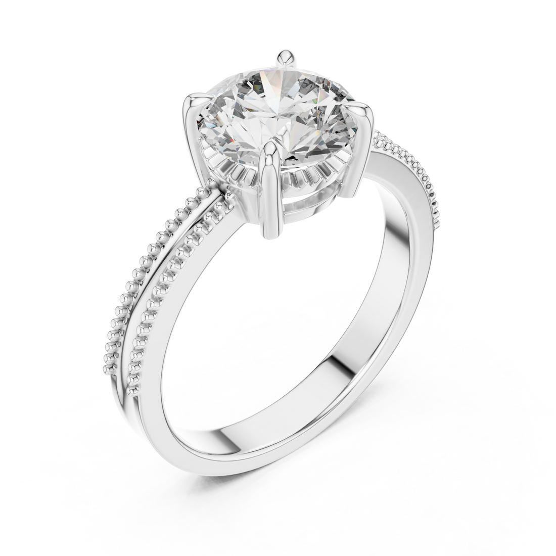  White Gold Radiant Grace Band Right View