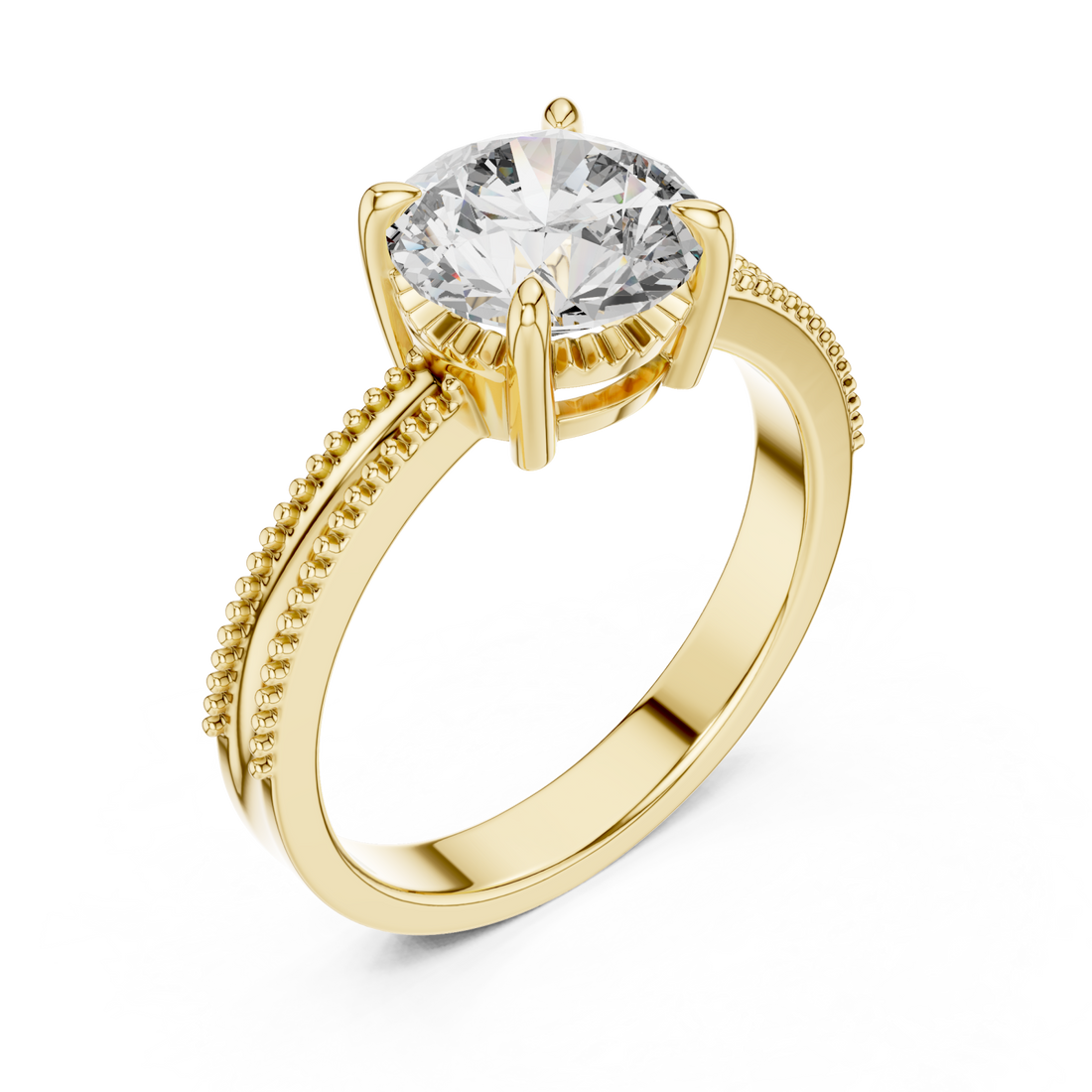 Gold Radiant Grace Band Right View