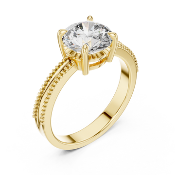 Gold Radiant Grace Band Right View