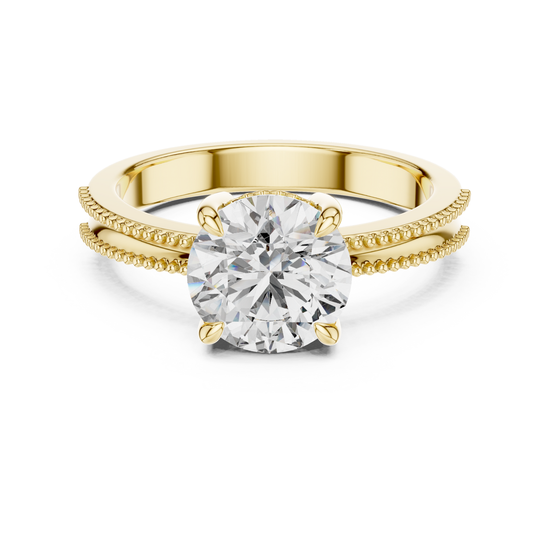 Gold Radiant Grace Band Right View