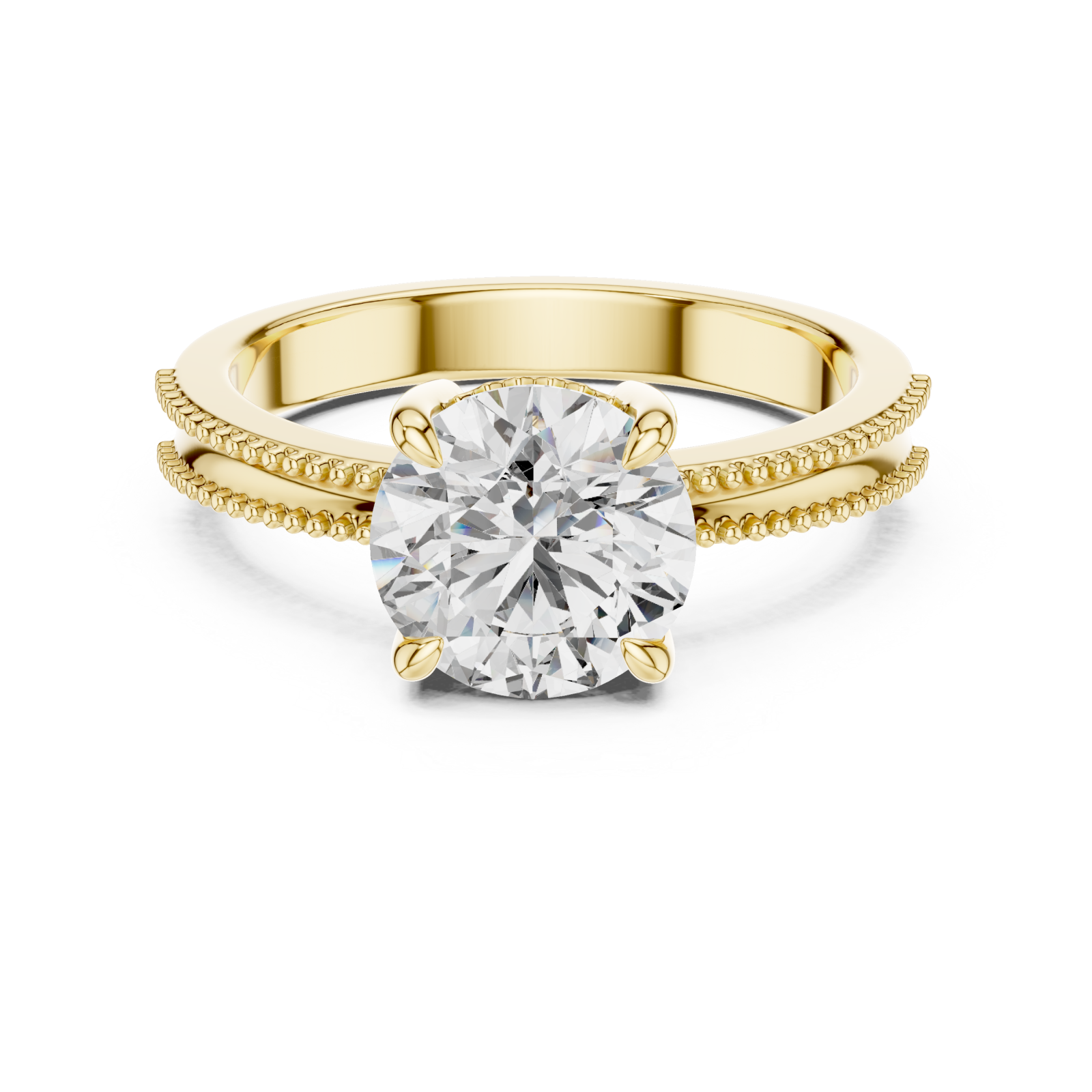  Gold Radiant Grace Band Front View