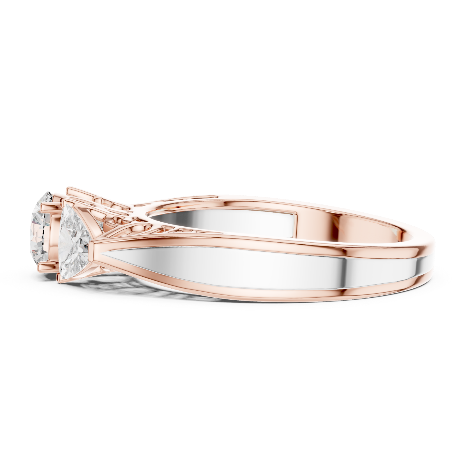  Rose Gold Radiant Fusion Signature Band Side View