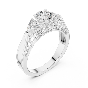  White Gold Radiant Fusion Signature Band Right View