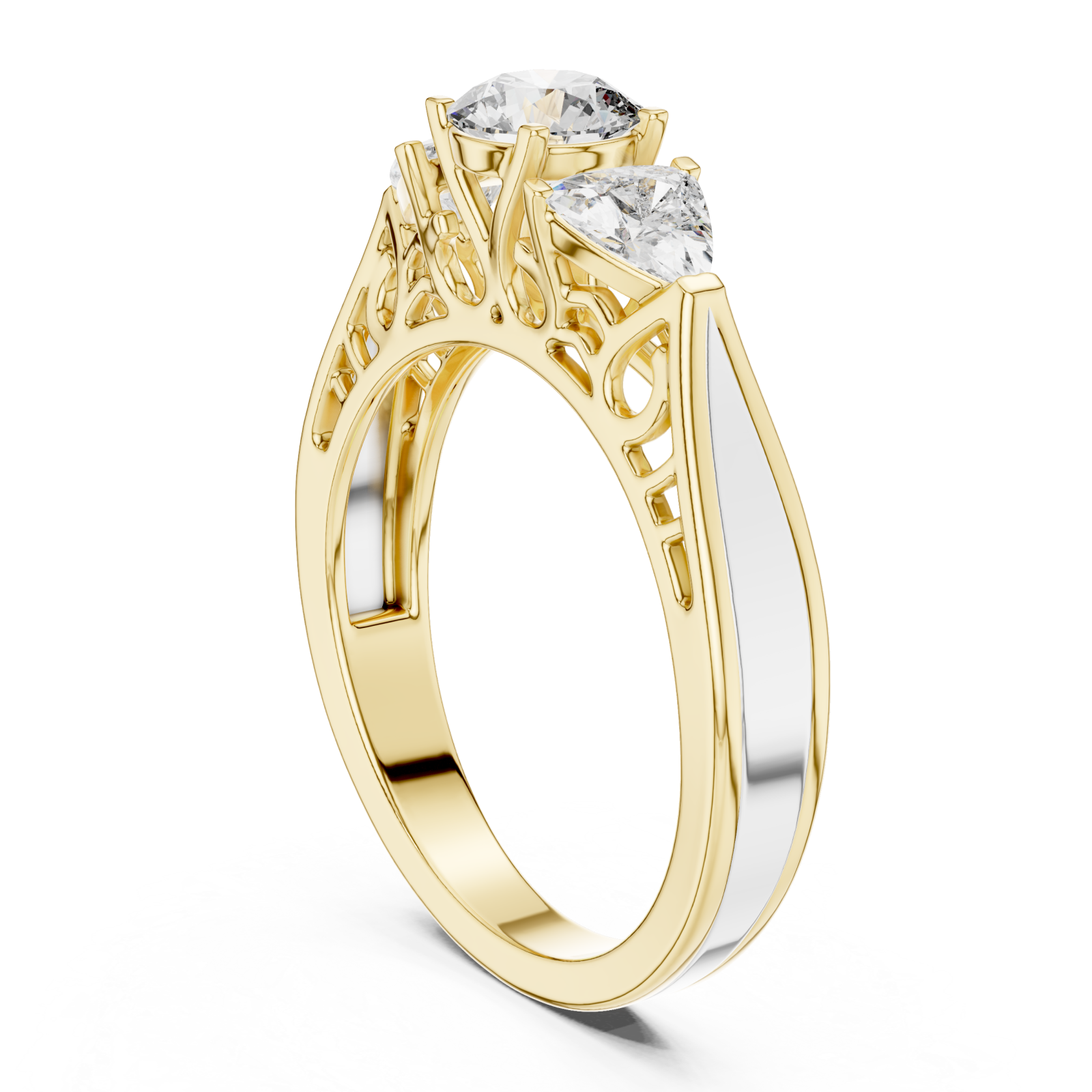  Gold Radiant Fusion Signature Band Left View