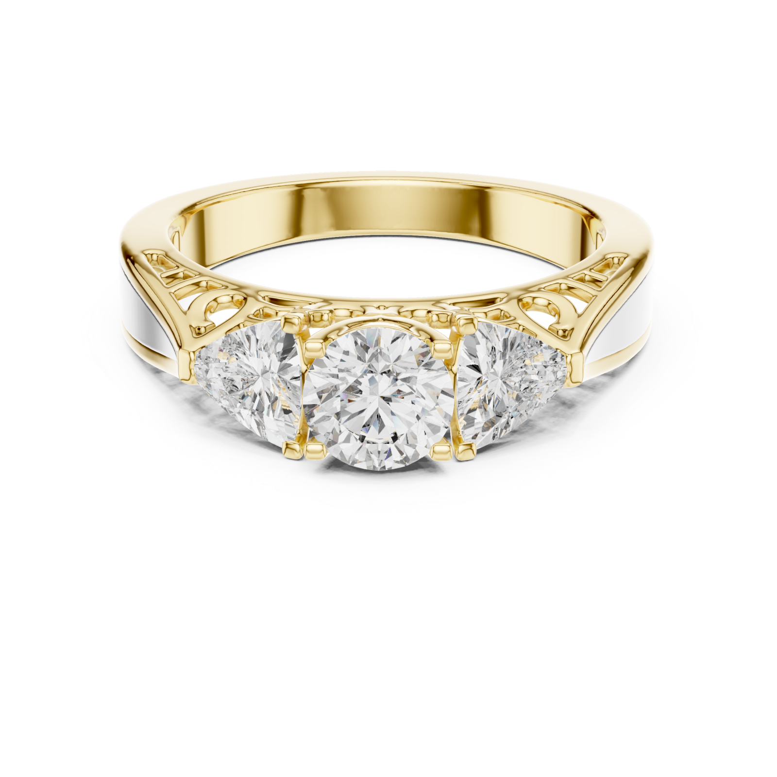  Gold Radiant Fusion Signature Band Front View