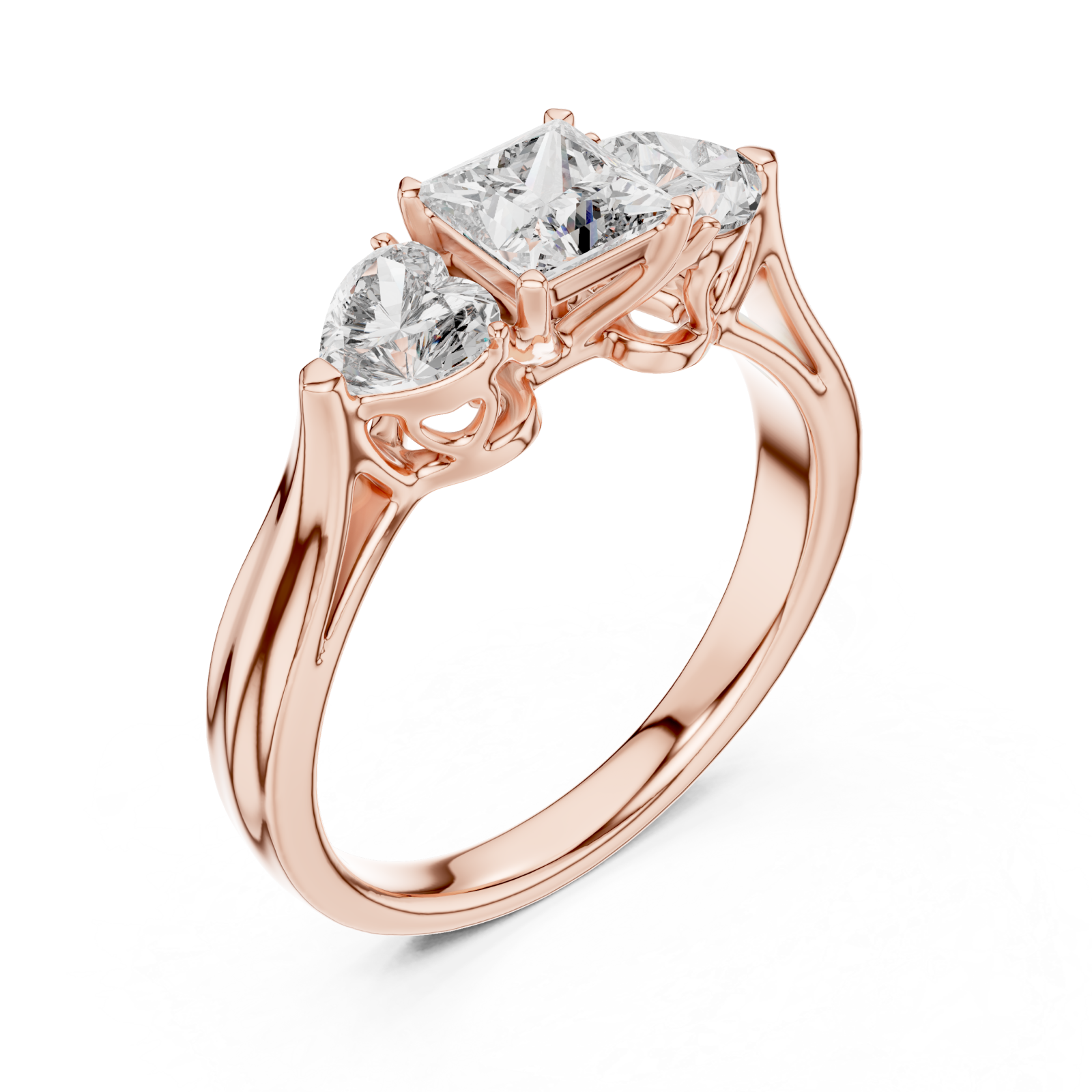  Rose Gold Eternal Harmony Contour Revelation Ring Right View