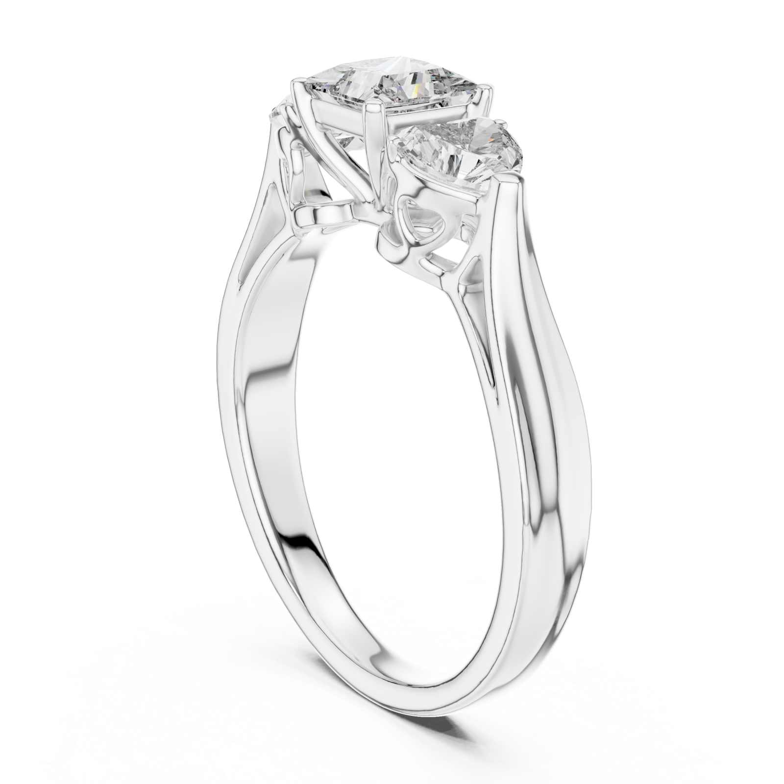  White Gold Eternal Harmony Contour Revelation Ring Left View