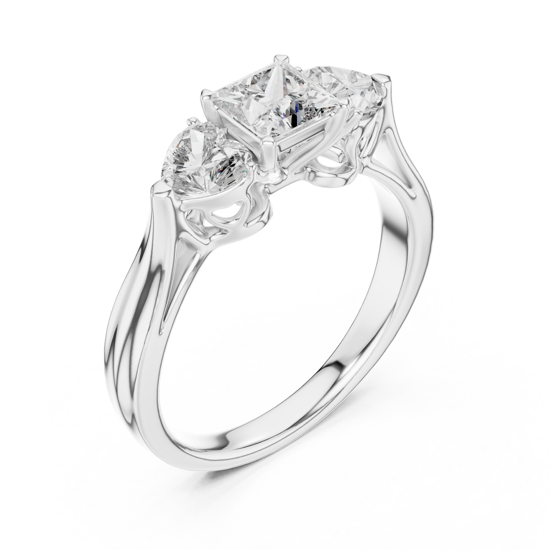  White Gold Eternal Harmony Contour Revelation Ring Right View