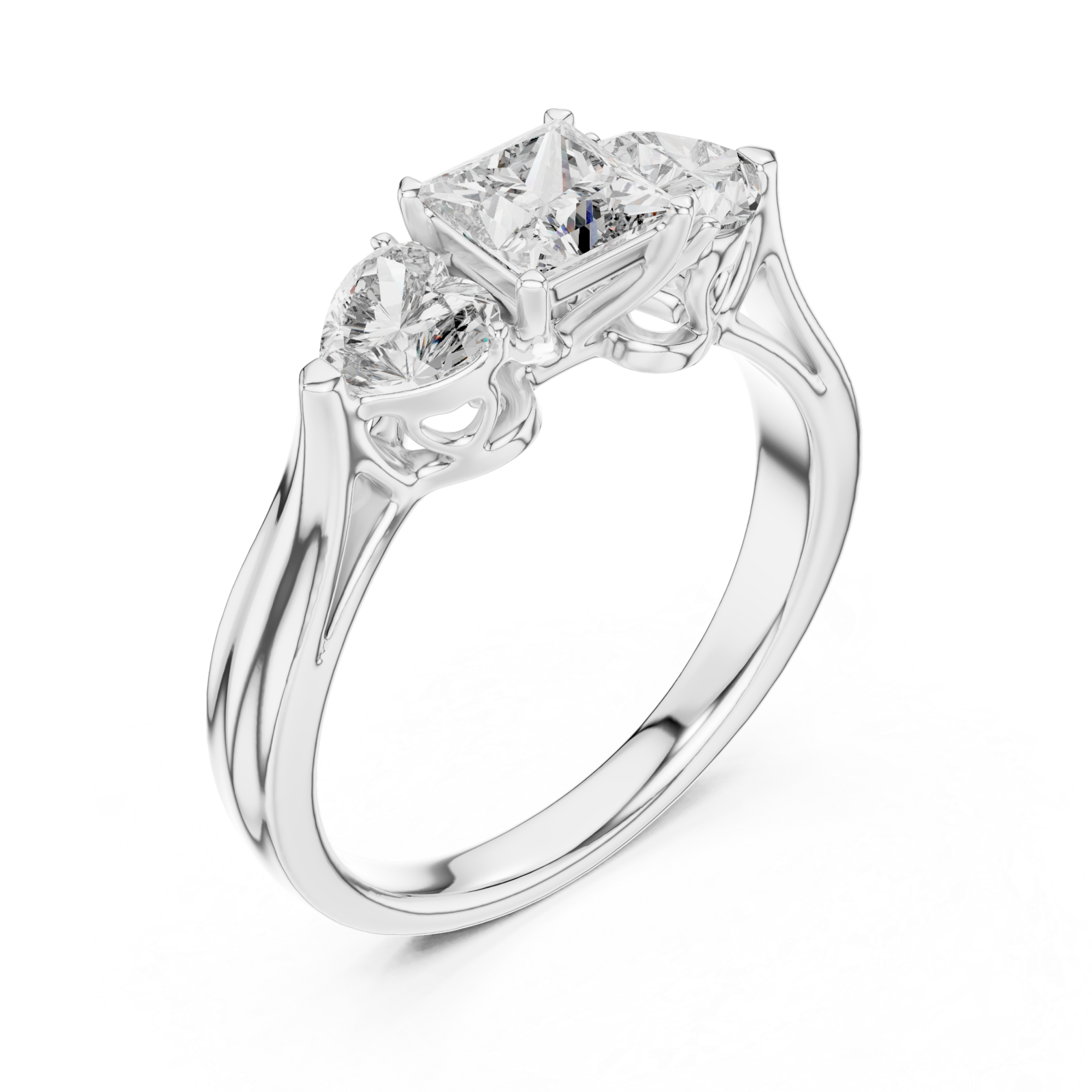  White Gold Eternal Harmony Contour Revelation Ring Right View