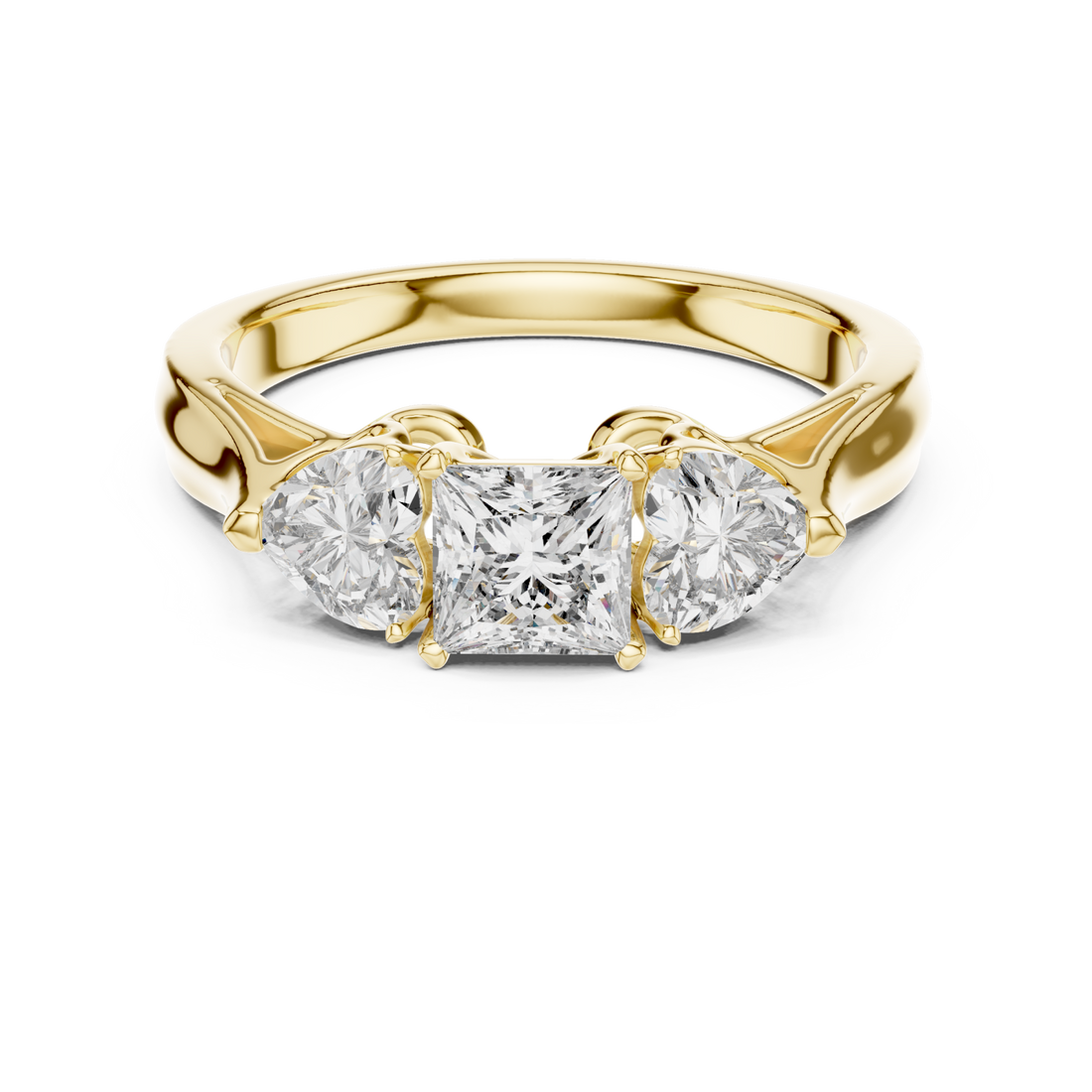 Gold Eternal Harmony Contour Revelation Ring Right View