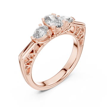  Rose Gold Infinite Embrace Classic Solitaire Right View