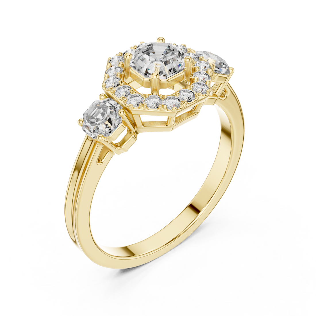 Gold Eternal Cascade Harmony Cocktail Ring Right View