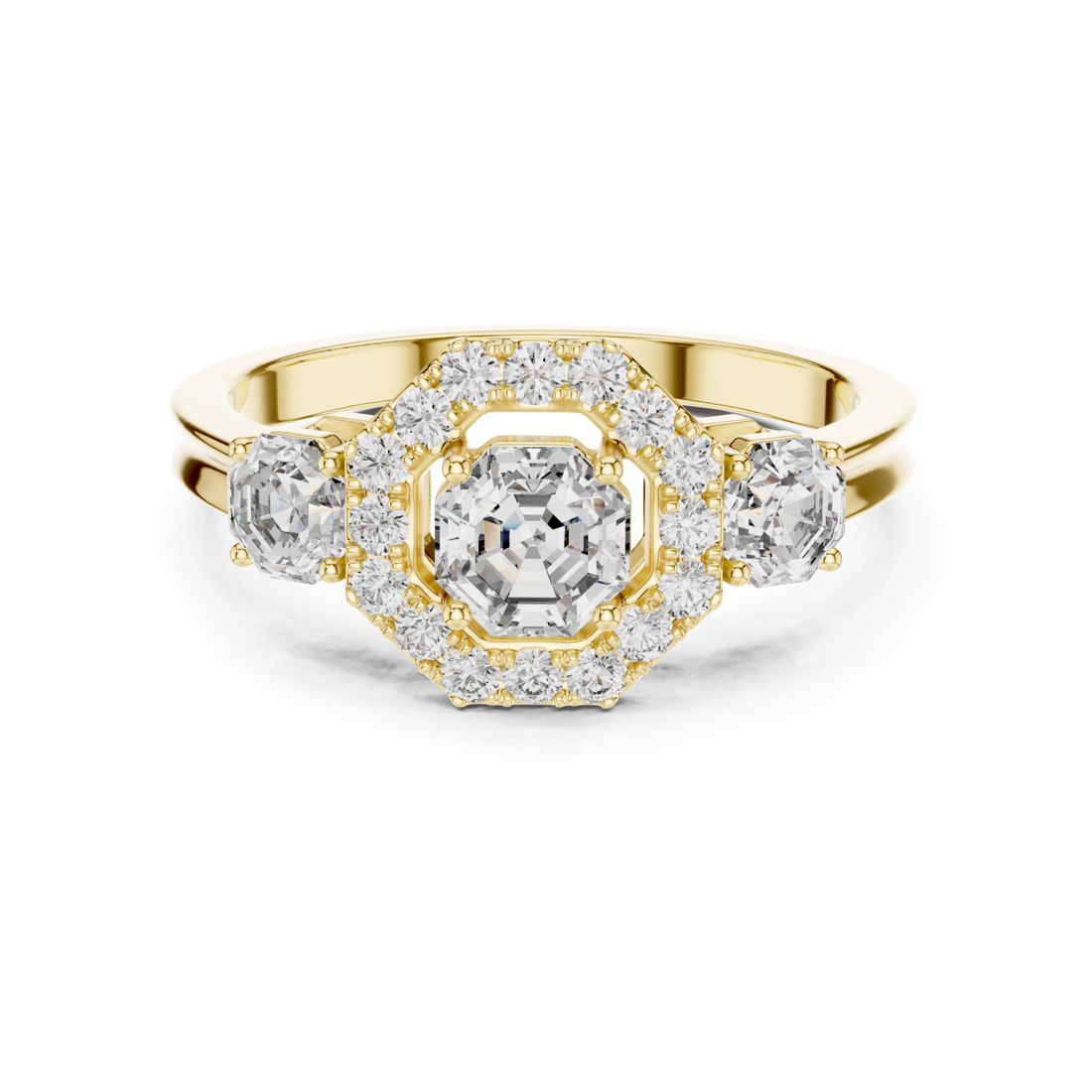 Gold Eternal Cascade Harmony Cocktail Ring Right View
