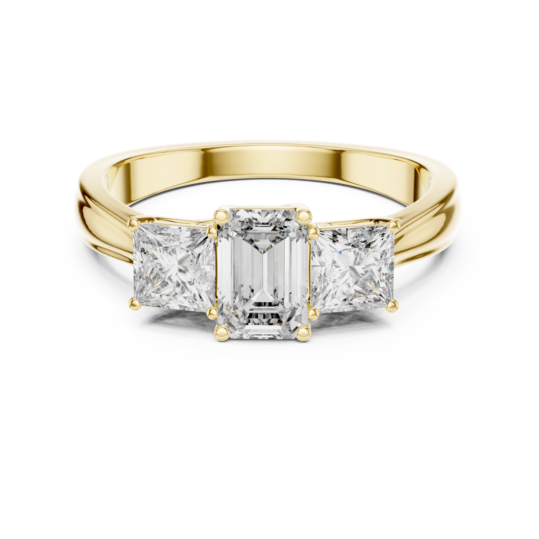 Gold Majestic Whisper Solitaire Ring Right View