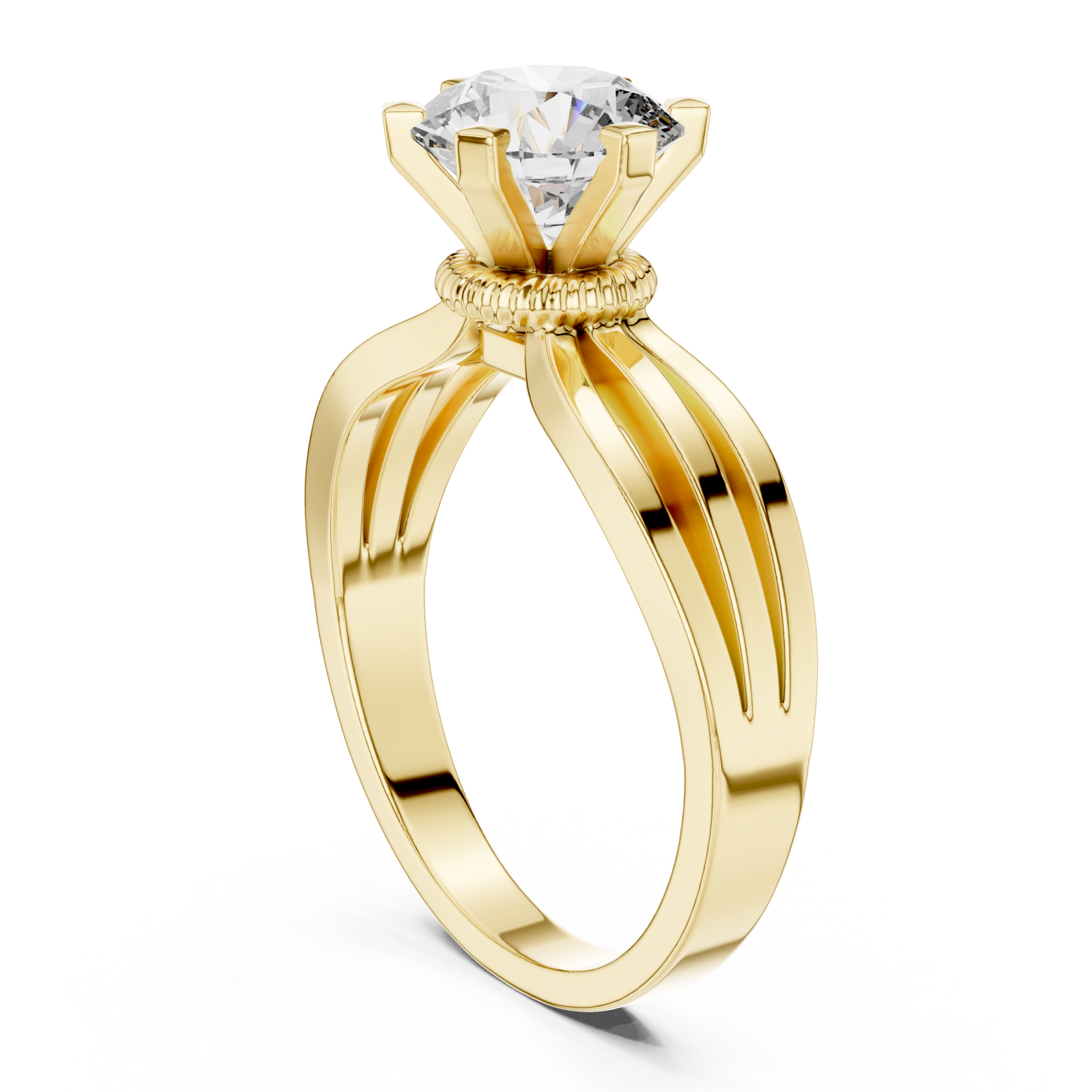  Gold Midnight Cascade Flow Ring Left View