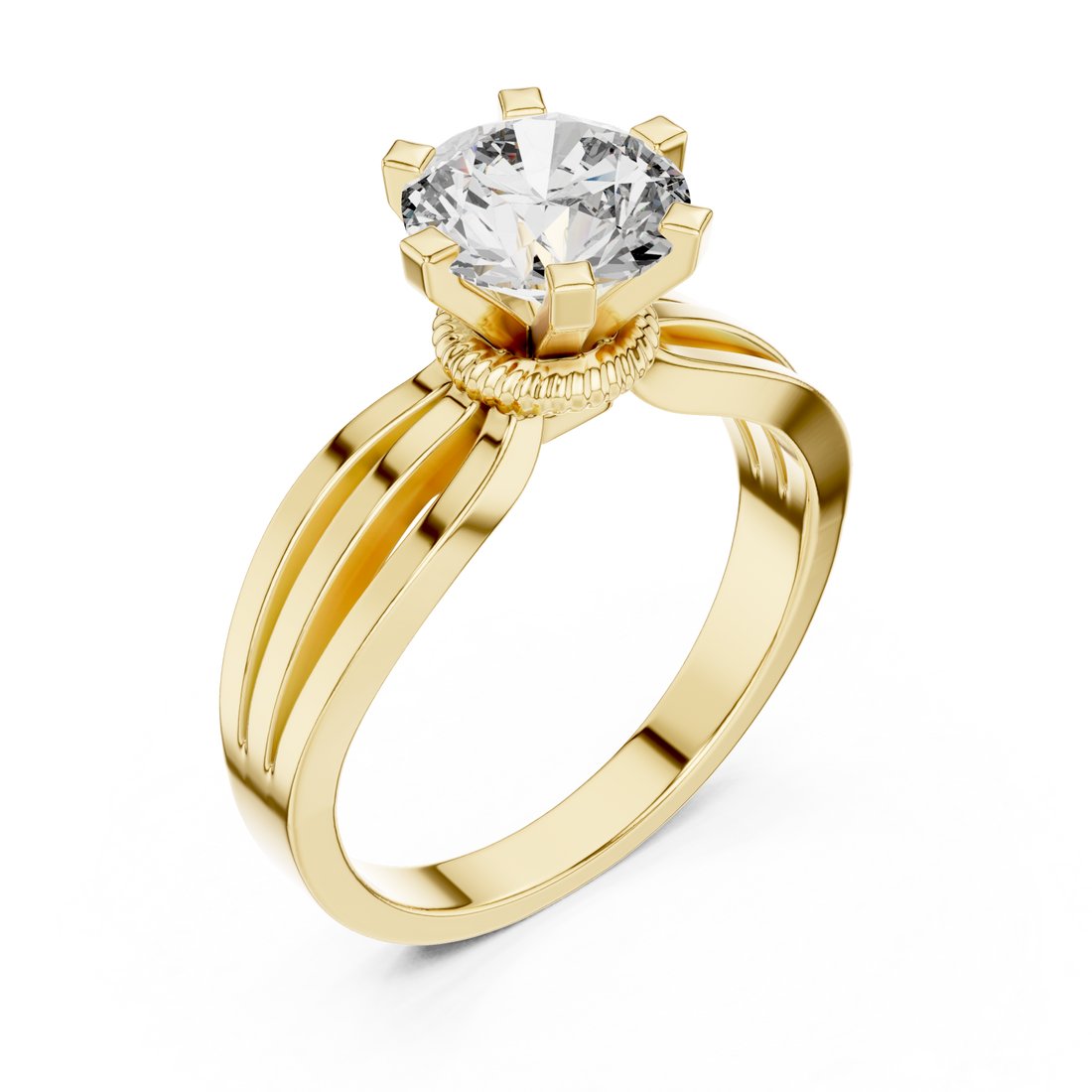 Gold Midnight Cascade Flow Ring Right View