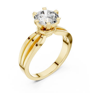Gold Midnight Cascade Flow Ring Right View