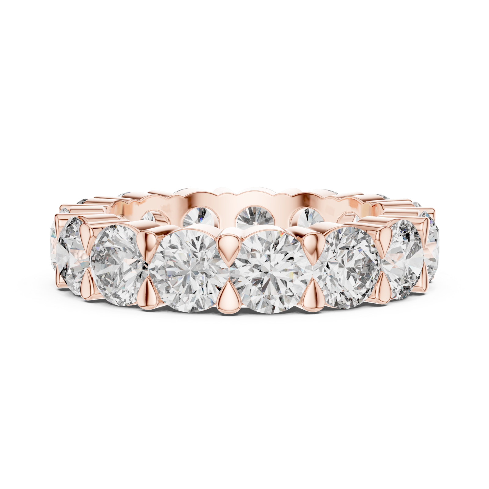  Rose Gold Lumina Classic Crown Ring Side View