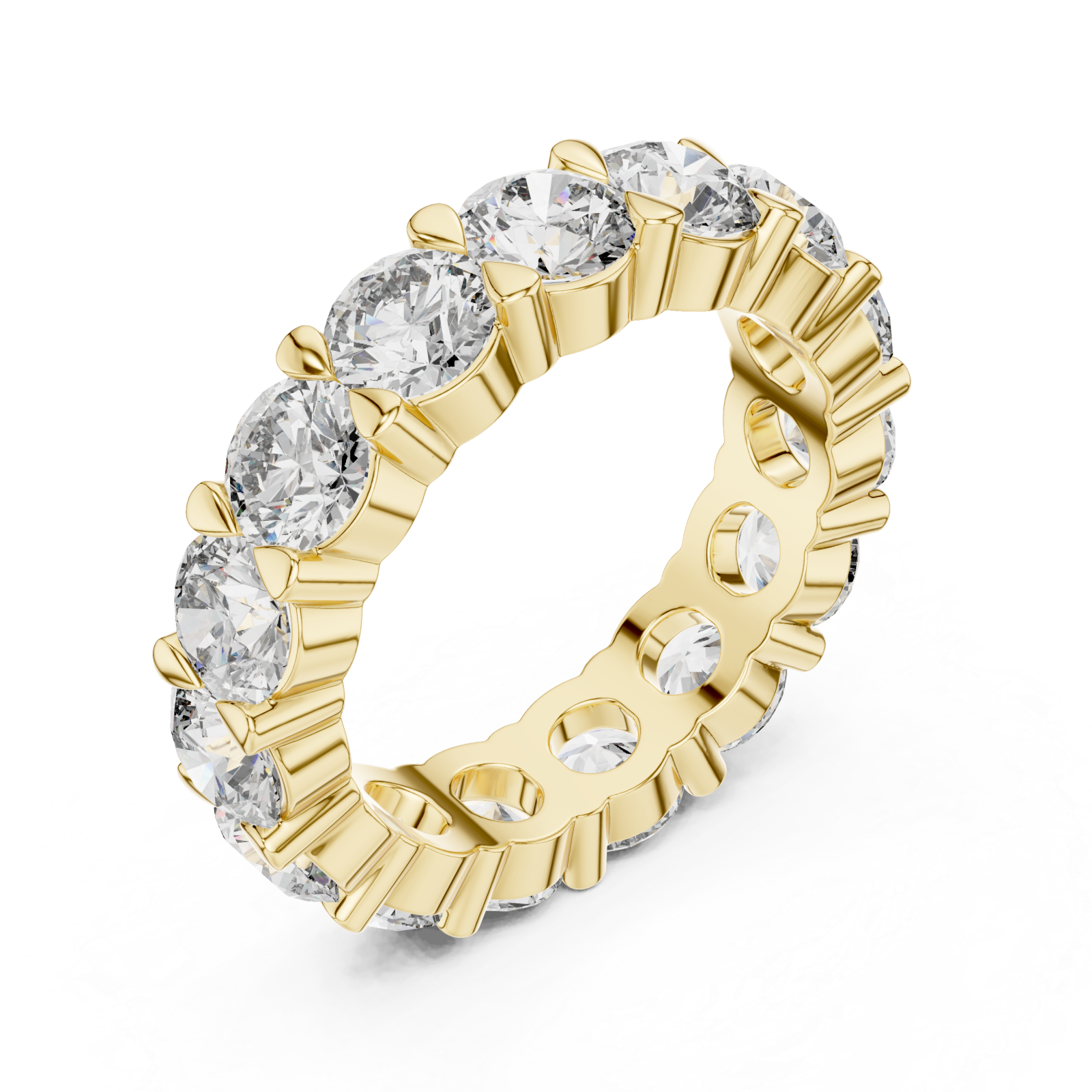 Gold Lumina Classic Crown Ring Right View